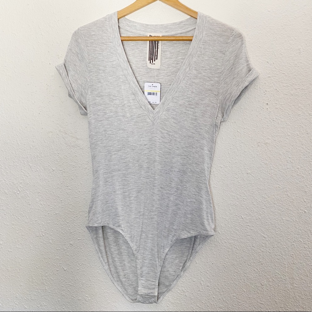 NWT Intimately Free People Women’s Gray Bodysuit